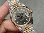 Rolex Datejust 36 Everose Gold Grey Dial Jubilee m126201 0013 - Image 4