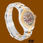 Rolex Yacht-Master 168623 Steel Yellow Gold Black MOP Dial 35MM Unisex Replica Watch - Image 2