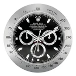 Rolex Daytona Silver & White  Wall Clock