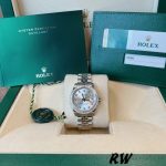 Rolex Datejust 178384 Silver Diamonds Dial Diamond Bezel 31MM Lady Replica Watch - Image 6