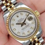 Rolex Datejust 179173 Meteorite Grey Diamond Dial Fluted Bezel 26MM Lady Replica Watch - Image 3