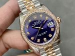 Rolex Datejust 28 Rose Dial Purple Gold m279381rbr 0015 Lady Watch - Image 4