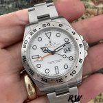Rolex Explorer II m226570 0001 Stainless Steel White Dial 42MM Mens Replica Watch - Image 13
