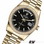 Rolex Day Date 118348 Black Dial 36mm Unisex Replica Watch - Image 3