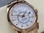 Rolex Sky Dweller 42 Rose Gold White Dial M336935 0003 Men's Watch - Image 4