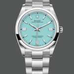 2024 Rolex Oyster Perpetual 126000 Stainless Steel Baby Blue Dial Replica Watch