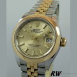 Rolex Datejust 279163 Champagne Index Dial Domed Bezel 28mm Lady Replica Watch - Image 2