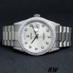 Rolex Day-Date 118389 Silver Jubilee Diamond Dial 36MM Unisex Replica Watch - Image 5
