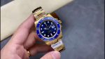 Rolex Submariner 116618 Yellow Gold Blue Dial 40mm Mens Replica Watch - Image 2