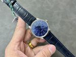 Rolex Cellini Date 50519 Blue Dial Blue Leather Strap 39MM Mens Replica Watch - Image 6