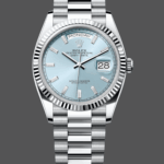 Rolex Day Date 36 Fluted Bezel Platinum Bracelet 128236 0009