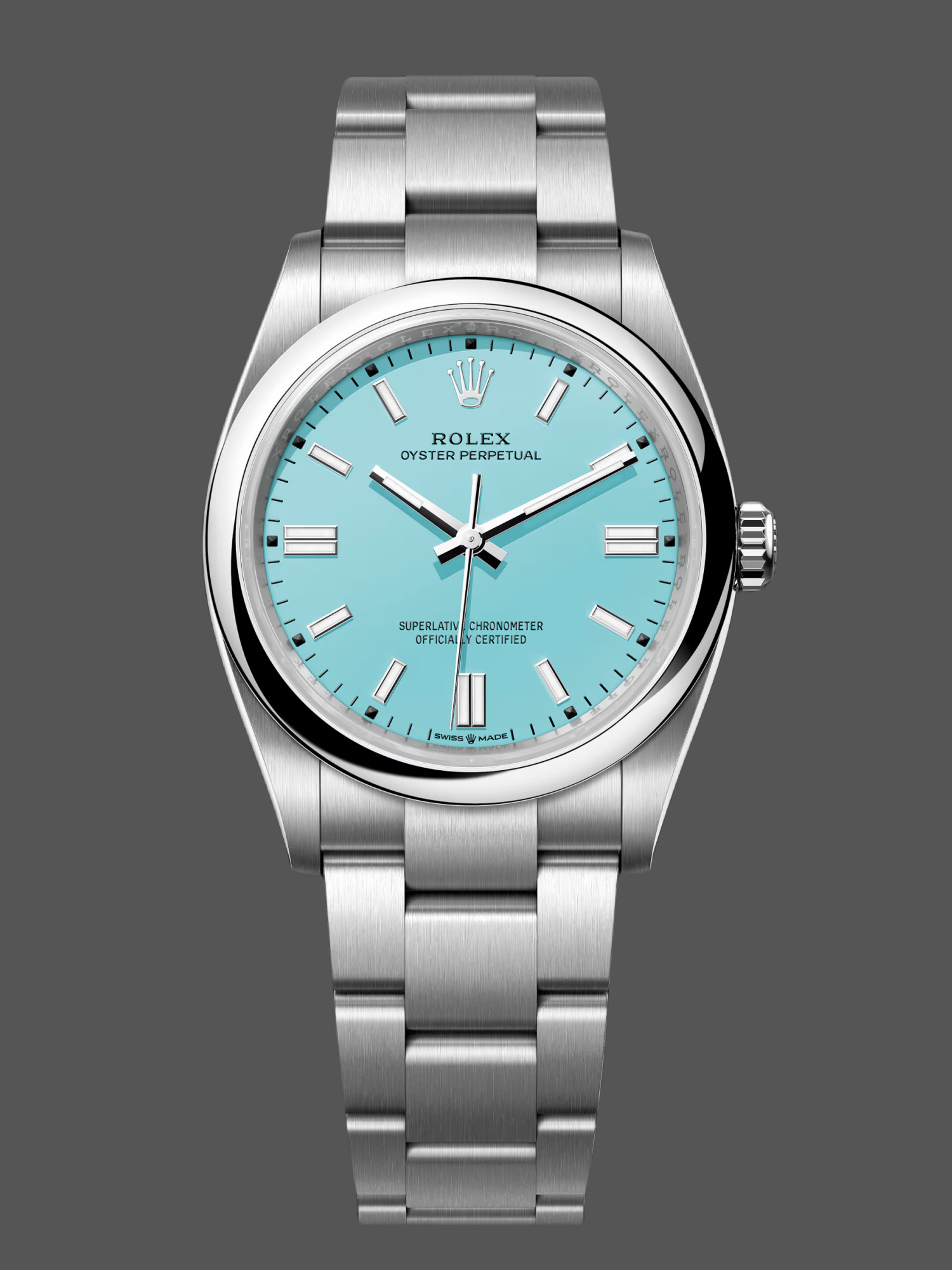 AFCBED76-BE88-A0A5-1734-2E722CC32898 Rolex Men's Oyster Perpetual 41 Turquoise Dial m124300 0006 Men's Watch - Image 1