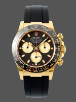 Rolex Daytona 116518LN Black Dial Rubber strap 40mm Mens Replica Watch