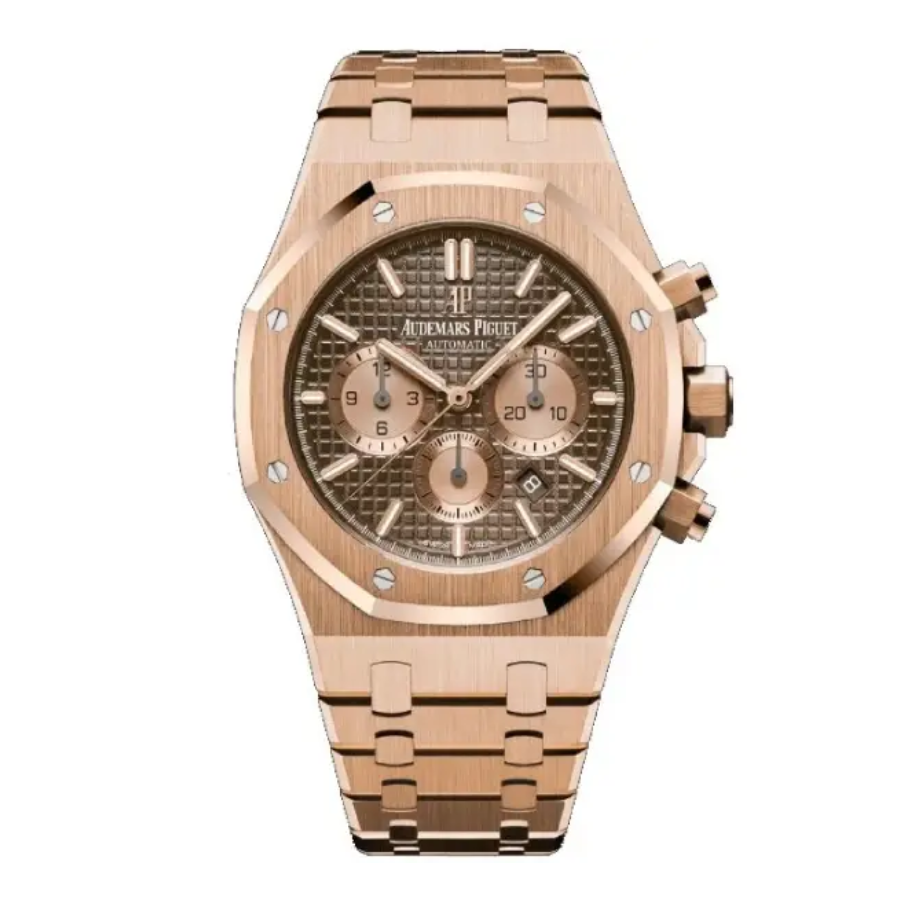 Audemars-Piguet-Royal-Oak-26331OR.OO_.1220OR.02-Brown-Dial-Replica-1 Audemars Piguet Royal Oak Chronograph 26331OR “Rose Gold Brown Dial” Master Replica 1:1 - Image 1