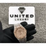 AP Royal Oak Iced Out Two-Tone 15400SR.OO.1220SR.01 Master Replica 1:1 - Image 2