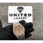 AP Royal Oak Iced Out Two-Tone 15400SR.OO.1220SR.01 Master Replica 1:1 - Image 4