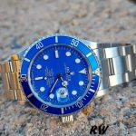 Rolex Submariner 16610 Stainless Steel Blue Bezel Blue Dial 40mm Mens Replica Watch - Image 4