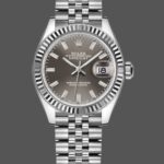 Rolex Datejust 279174 Stainless Steel Dark Grey Index Dial 28mm Lady Replica Watch