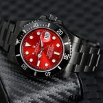 Rolex Submariner Date 116610LN Red Dial Black PVD/DLC Stainless Steel 40MM Mens Replica Watch - Image 3