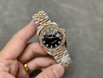 Rolex Datejust 36 Everose Gold Black Diamond Dial M126231 0019 Women's Watch - Image 6