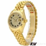 Rolex Datejust 279178 Diamond Pave Dial Yellow Gold 28mm Lady Replica Watch - Image 3