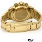 Rolex Daytona 116508 Yellow Gold Black Mother Of Pearl Dial 40MM Mens Replica Watch - Image 16