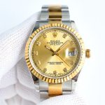Rolex Datejust 36MM 126233 0018 Champagne Diamond Dial Unisex Replica Watch - Image 12