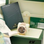 Rolex Day-Date 218235 Wave Bronze Dial Rose Gold 41MM Mens Replica Watch - Image 6