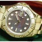 Rolex Yacht-Master 169628 Yellow Gold Black MOP Dial 29MM Lady Replica Watch - Image 3