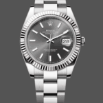 Rolex Datejust 41 Grey Dial Oystersteel & White Gold Steel Strap m126334 0013