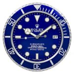 Rolex Submariner Blue Wall Clock