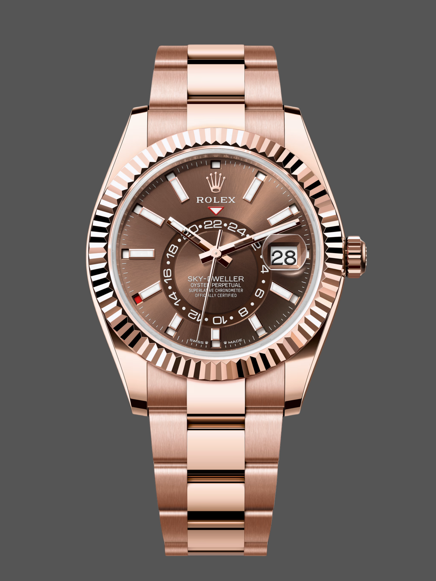 B3105BA6-959A-903E-1BEE-CA0B26C282F4 Rolex Sky Dweller 336935 0002 Chocolate Dial Oyster Bracelet 42mm - Image 1