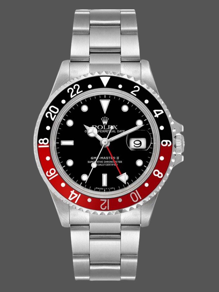 B3675CD5-484F-20A0-A520-6C59D1387964 Rolex GMT-Master II 16710 Black Dial Black Red Coke Bezel 40MM Mens Replica Watch - Image 1