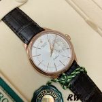 Rolex Cellini Date 50515 Rose Gold Silver Guilloche Index Dial 39mm Mens Replica Watch - Image 3