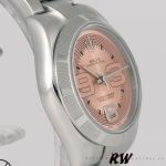 Rolex Oyster Perpetual 177210 Pink Maxi Arabic Dial 31mm Lady Replica Watch - Image 2