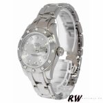 Rolex Pearlmaster 80319 Silver Diamond Dial 29MM Lady Replica Watch - Image 4