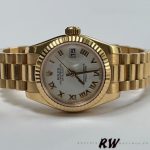 Rolex Datejust 179178 White Roman Dial Dial Yellow Gold 26MM Lady Replica Watch - Image 3