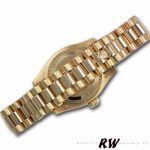 Rolex Day Date 118348 Yellow Gold Black Diamond Dial 36mm Unisex Replica Watch - Image 6