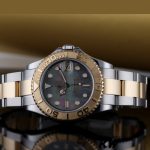 Rolex Yacht-Master 168623 Steel Yellow Gold Black MOP Dial 35MM Unisex Replica Watch - Image 4