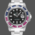 Rolex GMT Master II 126710BLRO Black Dial Diamond Case 40MM Men's Watch