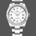 Rolex Oyster Perpetual Date 115210 White Roman Numeral Dial Unisex Replica Watch