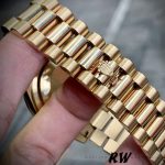 Rolex Day-Date 118388 Yellow Gold Black Diamond Rubies Dial 36mm Unisex Replica Watch - Image 6