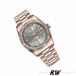 Rolex Day-Date 118235 Rhodium Grey Dial Rose Gold 36mm Unisex Replica Watch - Image 2