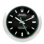 Rolex Milgauss Black & Green Wall Clock