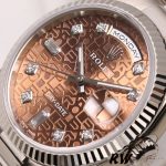 Rolex Day-Date 118239 Jubilee Chocolate Brown Dial 36mm Unisex Replica Watch - Image 3