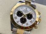 Rolex Daytona 116523 White Arabic Panda Dial 40mm Mens Replica Watch - Image 5