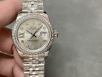 Rolex Datejust 28mm White Gold Silver Diamond President 279139rbr 0003 Women's Watch - Image 3