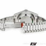 Rolex Day-Date 228396TBR Ice Blue Diagonal Motif Dial Diamond Bezel 40mm Mens Replica Watch - Image 6