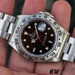 Rolex Explorer II 16550 Stainless Steel Black Dial 39MM Mens Replica Watch - Image 3