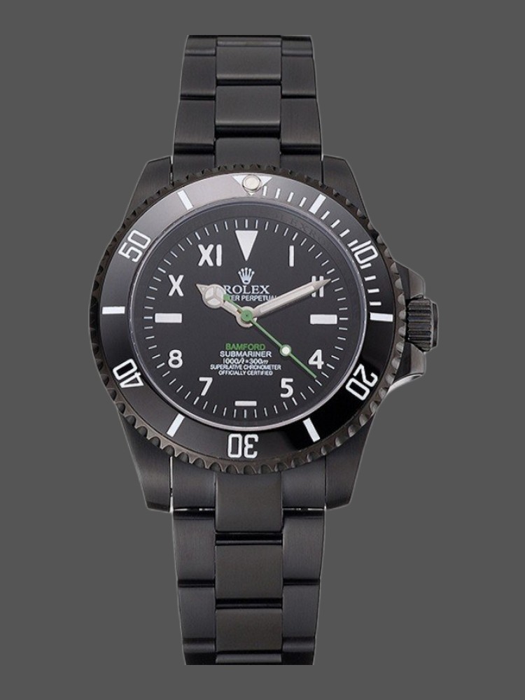 B7725136-CDE3-63C7-9425-68072F5C01AA Rolex Submariner PR16233BBL Black Dial Automatic 41mm Mens Replica Watch - Image 1